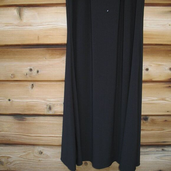 MAC DUGGAL 2260 Black High Neck Sleeveless Beaded Jersey Fitted Gown - Picture 8 of 12